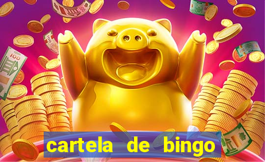 cartela de bingo cha de bebe